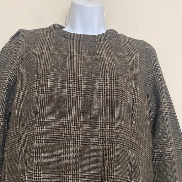 Nain Atelier handmade Plaid Brown Dress women M luxury academia Y2K event formal - Picture 2 of 10